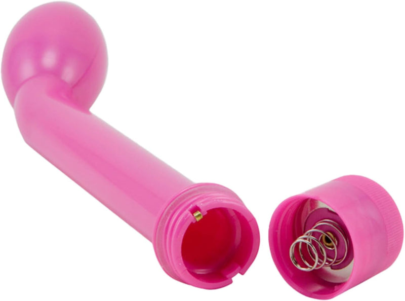 G-Gasm Delight 7" Curved Vibrator – Adjustable Vibes, G-Spot & Prostate Stimulator