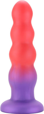 6.3'' Silicone Anal Butt Plug with Suction Cup, G-Spot & Prostate Stimulator