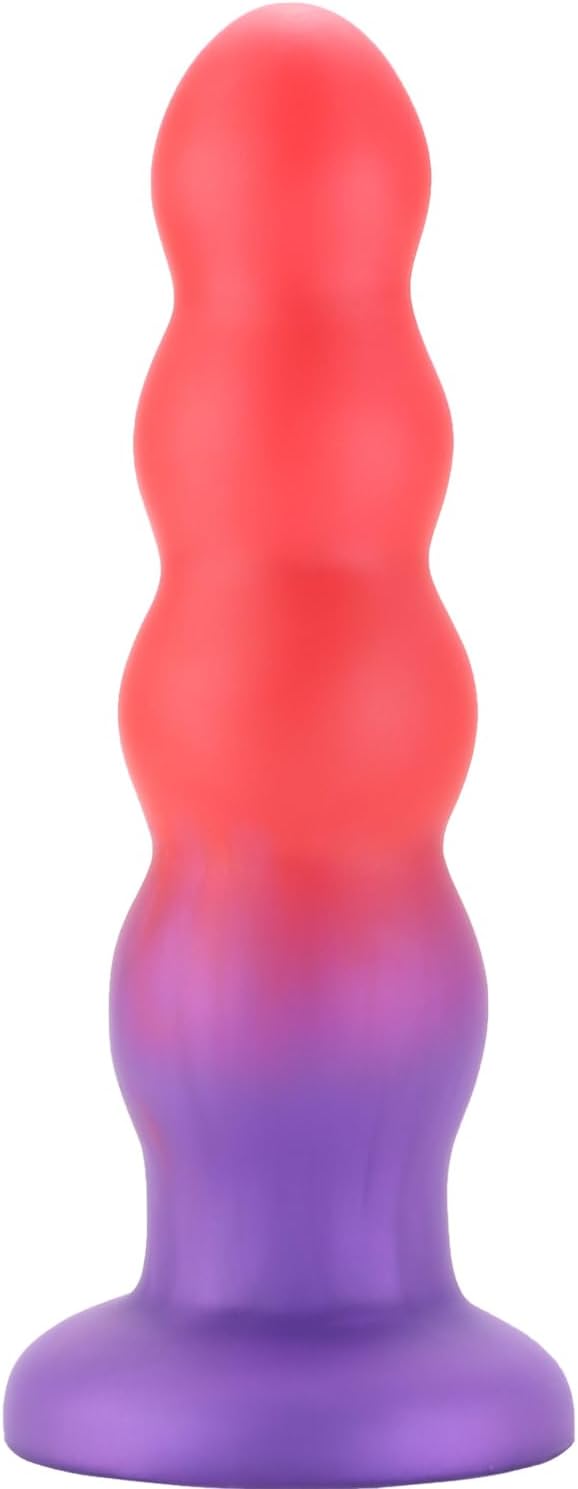 6.3'' Silicone Anal Butt Plug with Suction Cup, G-Spot & Prostate Stimulator