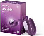 Double Joy App-Controlled Vibrator | 2 Motors | Waterproof | Rechargeable | Violet