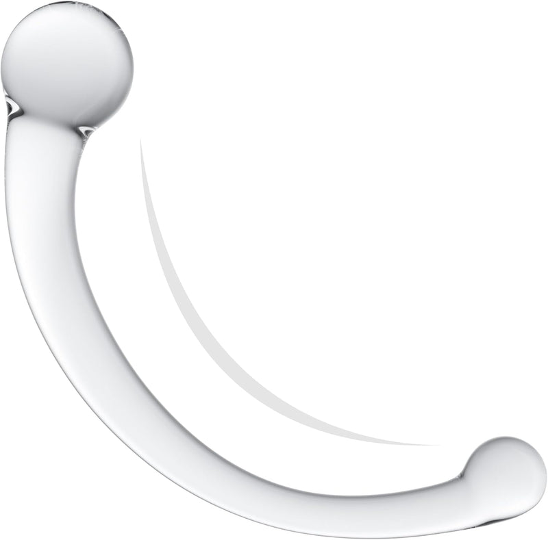 Glass Prostate Massager – 8.3" Double-Ended Anal & G-Spot Wand for Men & Women