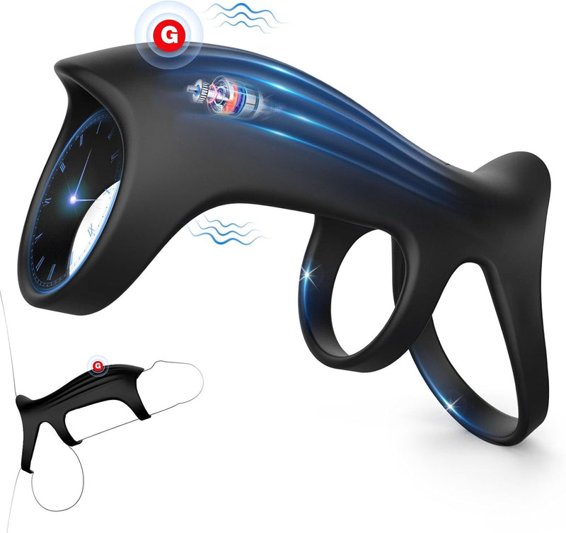 Vibrating Cock Ring for Men – 10-Mode Extender & Couples Stimulation Toy