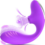 3-in-1 Sucking Vibrator – Adjustable Dildo with 10 Suction & Vibration Modes
