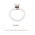 Cock Cage Closed Base Ring Ergonomic Design For Men'S Chasity Device Stainless Steel Virginity Lock 40Mm Jh240