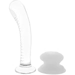 Icicles No 88 Glass G Spot Wand With Lube 1Oz | Harness Compabitle Strap-On Dildos | G-Spot P-Spot Massager | Realistic Dildos