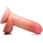 Lynx 6 Inch Dildo with Balls - Light