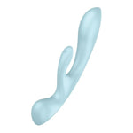 Triple Oh Vibrator Sex Toy | Adult Toys For Women | Multi Vibrator With 2 X 12 Vibration Modes | Vibrating Sexual Pleasure Device | Stimulation Vibrators | Female Wellness Tools (Blue)