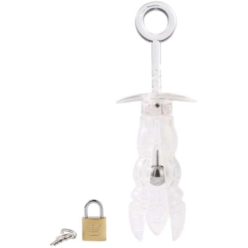 Acrylic Anal Expander, Anal Trainer Butt Expander With Lock Anal Massager Bdsm Sex Toys For Men Women Couple Lovers