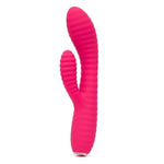 Ripple Rabbit Vibrator For Women | Silicone Ribbed Dildo G Spot Personal Massager | 10 Powerful Vibration Modes | Rechargeable Clitoral Stimulator | Adult Sex Toys & Games For Couples