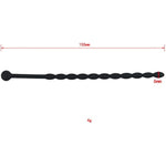 Urethral Probe Wand With Ring Silicone Chastity Holy Urethral Sound Beads Hollow Urethral Plug Probe Urinary Dilator Urethra Masturbation Rod (B)