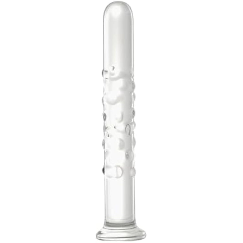 Crystal Glass Dildo, 6.1 Inch Clear Pleasure Wand Anal Dildos Plug Sex Toys For Women,Men