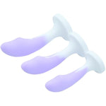 Anal Sex Toy Silicone Butt Plug, 3Pcs Anal Plugs Aanl Training Kit With Jewelry Base,G Spot Sex Toy Anal Sex Adult Toy For Beginner, Couples, Adult Sex Toys & Games(Purple)