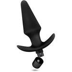 Anal Adventures Platinum Silicone Vibrating Plug - Powerful One Touch Vibration Bullet - Anchor Base For Safety And Comfort Long Term Wear - Perfect For Beginners - Sex Toy