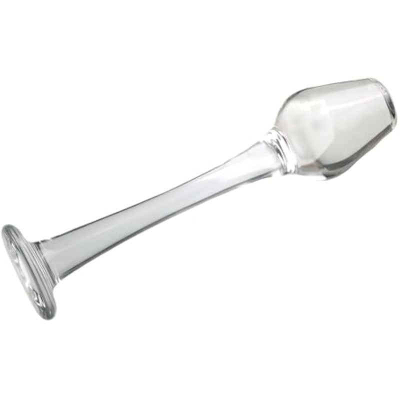New Wine Glass Shape Crystal Anal Plug, G-Spot Stimulator Long Butt Plug Prostate Massager Vaginal Masturbation Anal Trainer, Crystal Butt Plug For Women Men Couples Lover Sex Slave Abuse Sex Toys