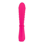 G-Spot Vibrator - Ribbed Vibrator for G-Spot Stimulation, 7 Vibration Programs - Skin-Friendly Silicone, Waterproof, Rechargeable