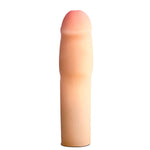 Performance Cock Xtender - Penis Sheath Extender - Dual Density Sensa Feel - Extend Penis 1.5" - Thicken Up To 1.75"- Ribbed For Pleasure - Male Enhancing Sex Enhancer - Beige