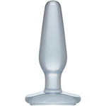 Doc Johnson Crystal Jellie Butt Plug Medium, Clear (0289-04-AM)