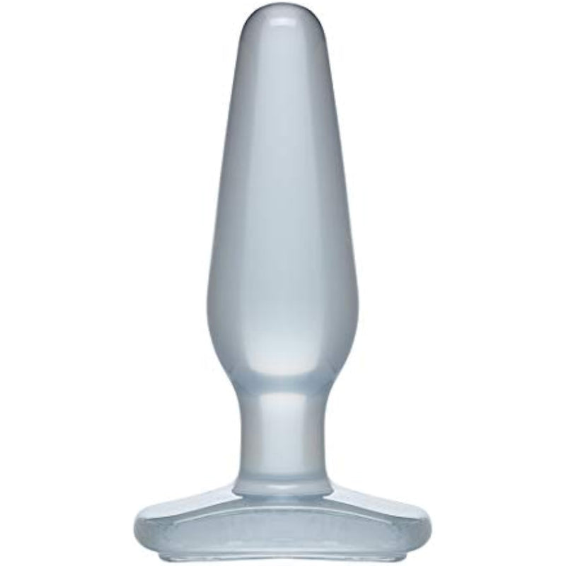 Doc Johnson Crystal Jellie Butt Plug Medium, Clear (0289-04-AM)