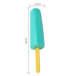Popsicle Realistic Dildo, G-Spot Stimulation, Waterproof, Flesh, 4.3 Inch (Turquoise)