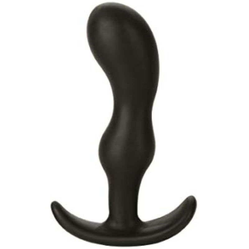 Doc Johnson Mood - Naughty 2 - Silicone Anal Plug - Medium - 3.9 in. Long and 1 in. Wide - Tapered Base for Comfort Between The Cheeks - Medium - Black