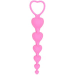 Silicone Small Anal Plug Sex Toys Anal Beads For Women Men Butt Plug Prostate Massager Gay Sex Toys Adult Anal Plug (Heart-Shaped Pink)