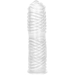 Structured Penis Sheath - Cock Sleeve With Structure, Ribbed Penis Sleeve For Intense Stimulation - Flexible, Partner Pleasure, 14Cm