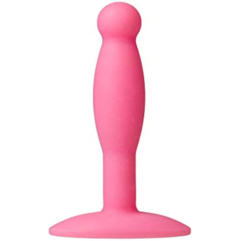 Doc Johnson Platinum Premium Silicone - The Minis - Smooth - Small - 3.3 in. Long and 0.7 in. Wide - Butt Plug - Petite Anal Toy - Great for Beginners - Pink