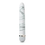 Swept Away - 7 Inch Satin Smooth Personal Massager Wand - Perfect For External Clitoral Vaginal Stimulation - Body Safe Vibrator - Splashproof Sex Toy For Couples Women - White Marble