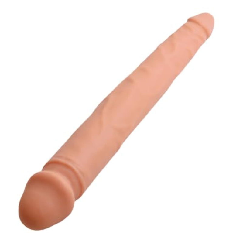 20" Double Ended Silicone Dildo – Realistic Xxl Dual Headed Dildo With 2 Size Heads For Lesbian Couples, Men, Women Or Partners, Beginner-Friendly Long Anal Toy For G Spot, Strap-On & Deep Play
