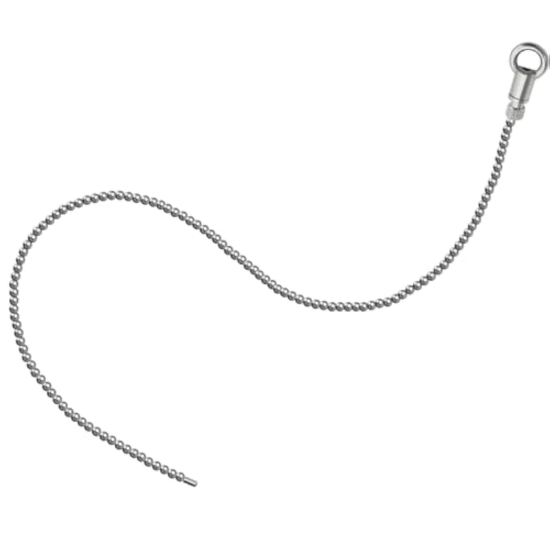 Urethral Sounds Stainless Steel Beads Catheter Dilator 19.69" Smooth Penis Insert Stimulation Urethral Sounding Toys Catheter Stretching Male Masturbation Rod(5Mm)