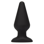 Classic Butt Plug - 5.5 Inch Silicone Anal Plug - 7.5 Inch Girth Anal Toy - Flared Base And Waterproof - Black