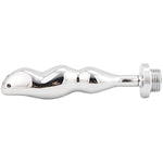 Clean Shower Head Metal Anal Irrigator Stainless Steel Anal Plug Enema Cleansing Adult Sex Toy