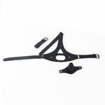 Adjustable Bdsm Leather Head Harness With Silicone Penis Gag Bondage Mouth Gag With Secure Strap For Restrained Play
