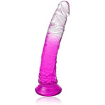 Soft Realistic Mini Dildo Vaginal Anal Stimulation Adult Sex Toys With Powerful Suction Cups, Purplegradient G-Spot Penis Suitable For Bed Games Female Pleasure (Small)