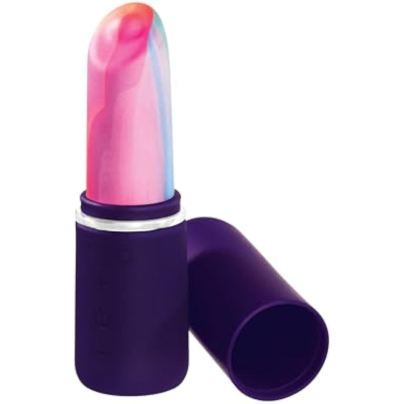 Retro Lipstick Vibrator, Rechargeable Submersible Mini Adult Sex Toy Bullet Vibe, Discreet 10 Vibration Modes And 6 Intensity Levels, Vibrating Clitoral Nipple Stimulator (Purple)