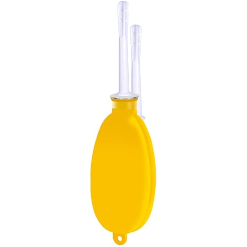 Silicone Travel Douche Kit With Replacement Nozzles, 24 Fl Oz, Easy Storage, Yellow
