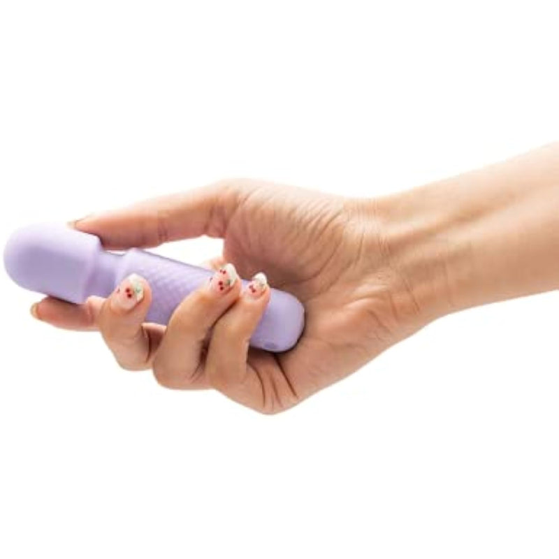 Tiny Wand Personal Massager | Lavender | 10 Vibration Settings | Water Resistant | Medical Grade Body Safe Silicone | Usb Rechargeable