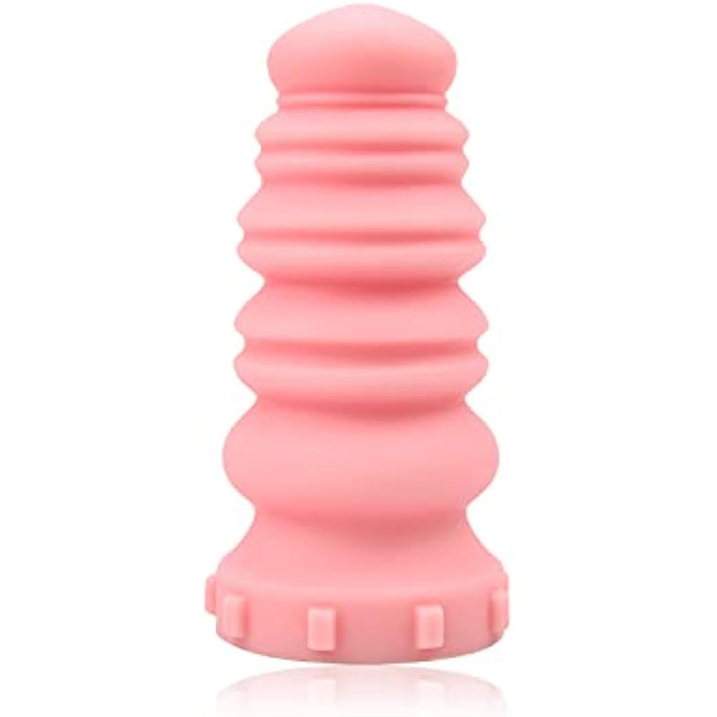 Macaron Tower Anal Plug, G-Spot Anal Plug Liquid Silicone Butt Plug Anal Sex Toys With Strong Suction Base Orgasm Masturbator For Men Women Couples (Coral Pink) (S)