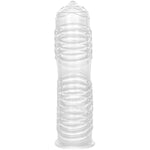 Structured Penis Sheath - Cock Sleeve With Structure, Ribbed Penis Sleeve For Intense Stimulation - Flexible, Partner Pleasure, 14Cm