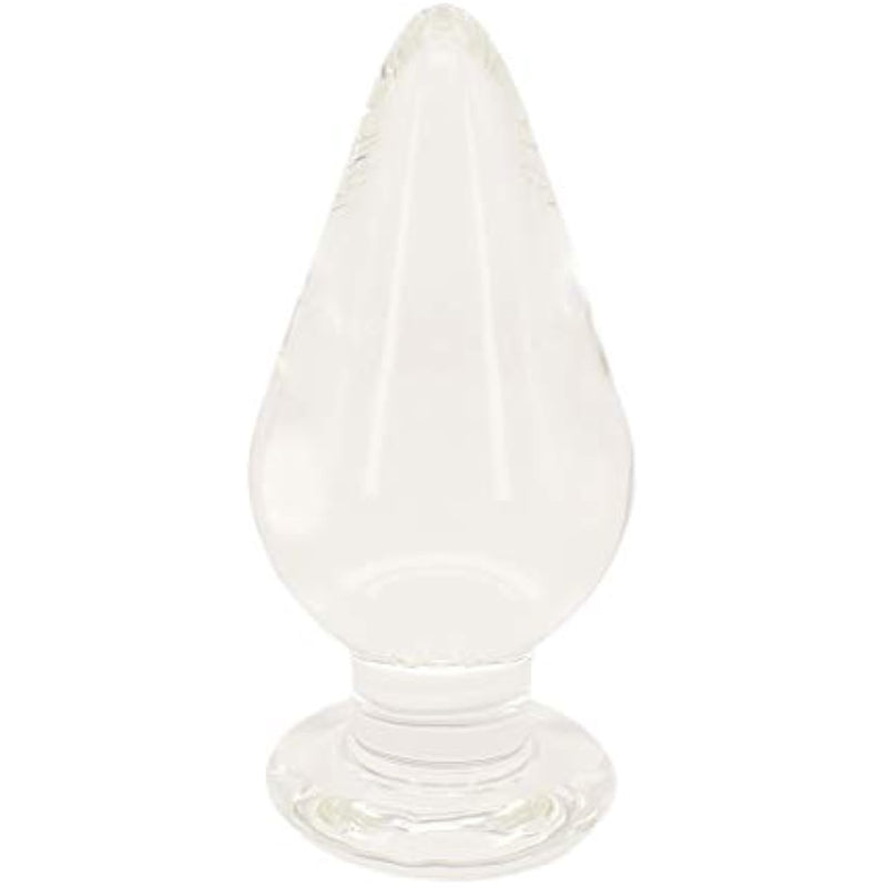 Rock The Hell Huge Glass Butt Plug, Crystal Anal Plug Plug Pleasure Wand Anal Trainer, 28 Oz