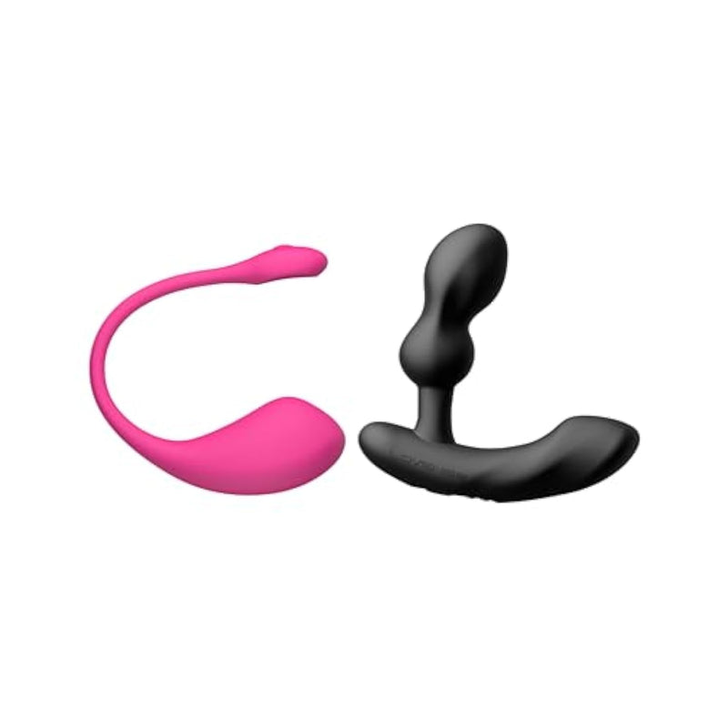 Lush 2 Remote Vibrator G-Spot Stimulator For Women + Edge 2 Prostate Massager Sex Toys For Men With Powerful Vibrations Adult Sex Toys & Games For Couples Play