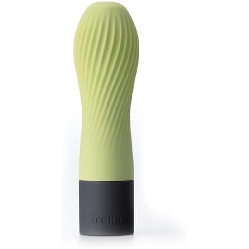 iroha Zen MATCHA Soft Silicone Women Vibrator, Intimate Waterproof Personal Dildo Massager, Clitoral Stimulator Battery Powered Multi Speed Vibration Wand, HMZ-01 Green