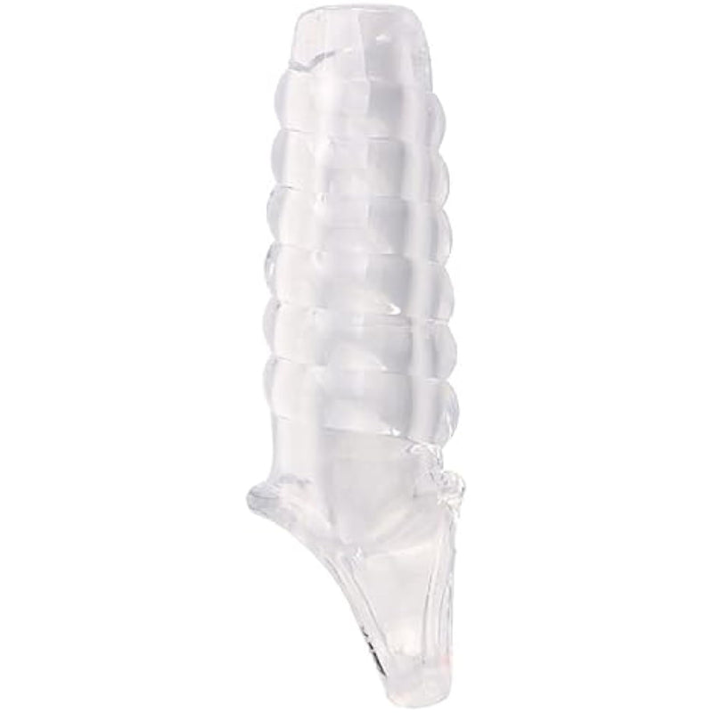 Reusable Sleeves 2119 Girth For Men Extender Enlarger Extension Enhancer Ball Stretch Sleeve Girth Best Gift-(Lw) (Transparent/W)