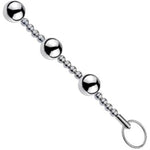 Adult Sensory Toys Expanding Butt Toys With Anal Beads 25Mm Stainless Steel Anales Plug For Men Women Sm Anal Sex Toy (3Balls)
