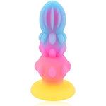 Butt Plug Anal Sex Toys Luminous Monster Dildo With Suction Cup Silicone Anal Beads G-Spot Dildo For Prostate Massage Vaginal Stimulation Adult Sex Toys For Men Women Masturbation (M)