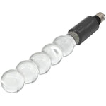 Glass Anal Dildo With 3Xlr Adapter For Sex Machine Glass Anal Beads Crystal Butt Plug Anal Toys Pleasure Wand For For Couple Lover(S)