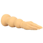 9.44 Inch Realistic Hand Dildo Butt Plug - Long Hand Anal Plug with 2 Gradual Large Beads - Lifelike Fisting Dildos Sex Toy with Strong Suction Cup for Men Women (Skin)