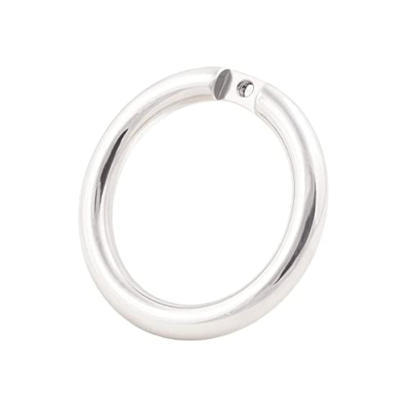 Male'S Cock Cage Flat Closed Base Ring For Chasity Cages Device Stainless Steel Virginity Lock 50Mm Jh350