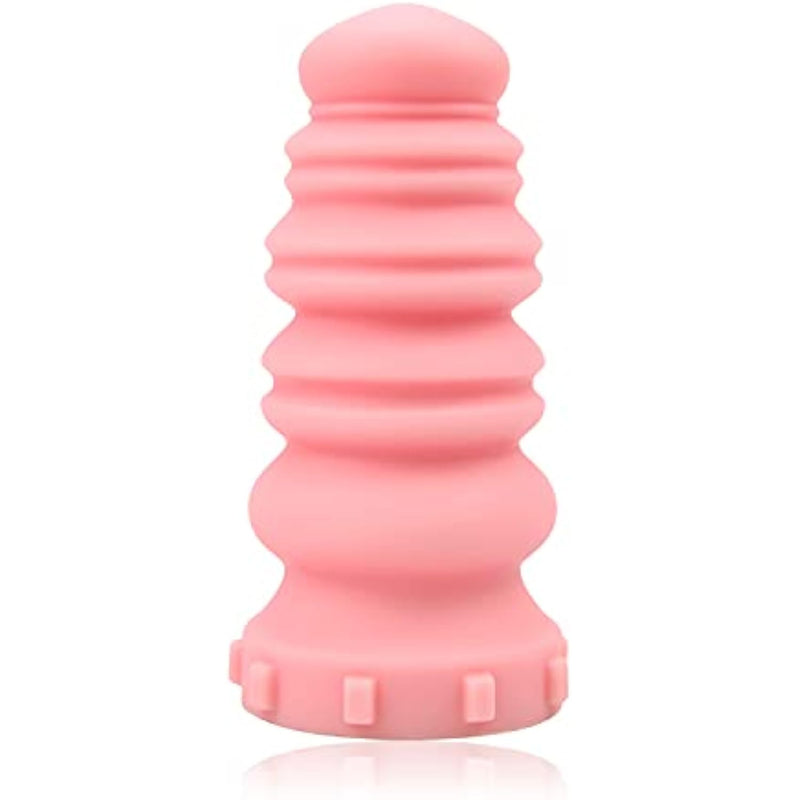 Macaron Tower Anal Plug, G-Spot Anal Plug Liquid Silicone Butt Plug Anal Sex Toys With Strong Suction Base Orgasm Masturbator For Men Women Couples (Coral Pink) (L)