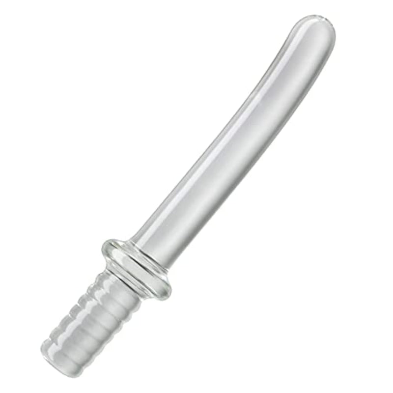 Anal Butt Plug Glass Anal Trainer Samurai Sword Clear Chrystal Pleasure Wand Anal Stimulation Adult Sex Toy For Men Women Couples Masturbation (M)